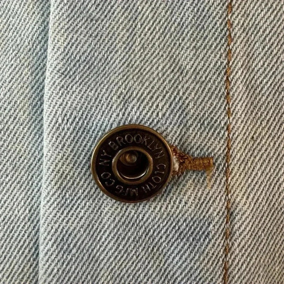 Brooklyn Cloth Jacket Mens Size Large Blue Jean Denim - Picture 4 of 9